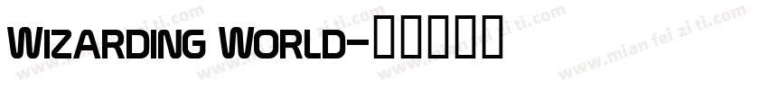 Wizarding World字体转换